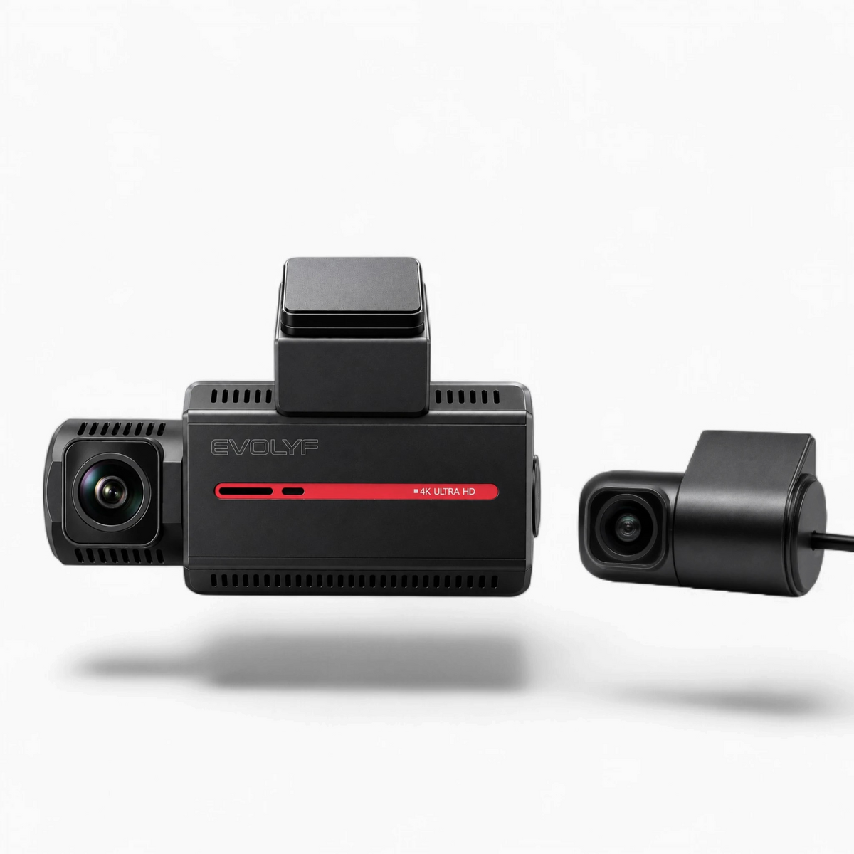  EVOLYF DashX Pro 4K + 2K dual dash cam with front and rear cameras